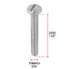 446192 44619 - Bolsa con 150 tornillos 3/16" x 1-1/2" tipo estufa, FIERO