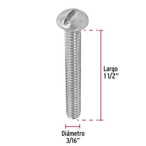 446192 44619 - Bolsa con 150 tornillos 3/16" x 1-1/2" tipo estufa, FIERO