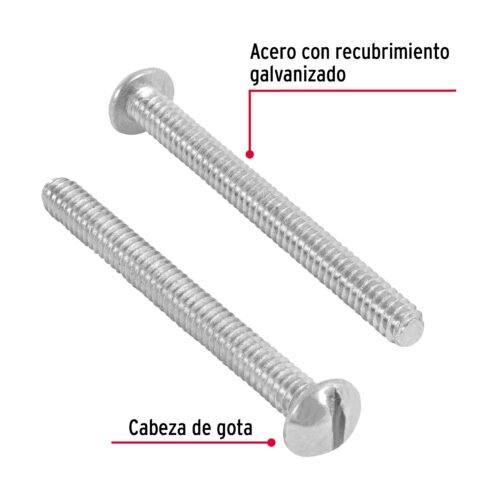 446201 44620 - Bolsa con 100 tornillos 3/16" x 2" tipo estufa, FIERO