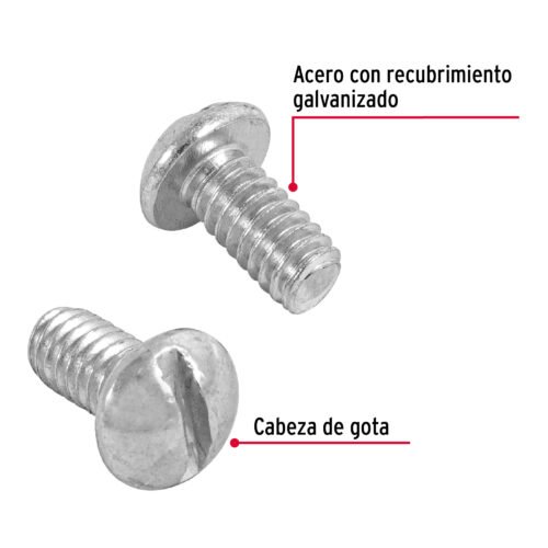 44623 - Bolsa con 150 tornillos 1/4" x 1/2" tipo estufa, FIERO