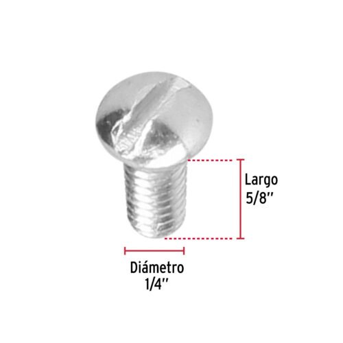 44624 - Bolsa con 150 tornillos 1/4" x 5/8" tipo estufa, FIERO