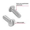 44625 - Bolsa con 150 tornillos 1/4" x 3/4" tipo estufa, FIERO