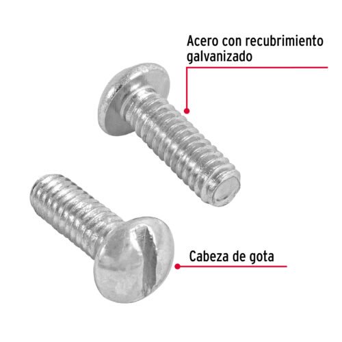 44625 - Bolsa con 150 tornillos 1/4" x 3/4" tipo estufa, FIERO