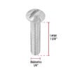446272 44627 - Bolsa con 100 tornillos 1/4" x 1-1/4" tipo estufa, FIERO
