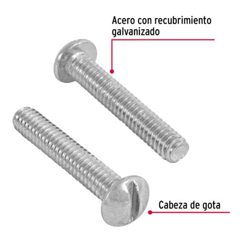 446281 44628 - Bolsa con 80 tornillos 1/4" x 1-1/2" tipo estufa, FIERO
