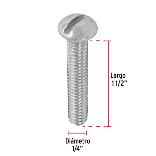 446282 44628 - Bolsa con 80 tornillos 1/4" x 1-1/2" tipo estufa, FIERO