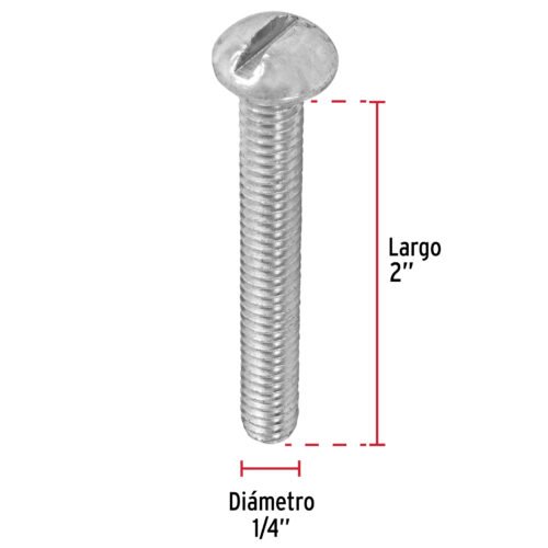 44629 - Bolsa con 50 tornillos 1/4" x 2" tipo estufa, FIERO