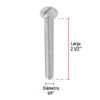 446302 44630 - Bolsa con 50 tornillos 1/4" x 2-1/2" tipo estufa, FIERO