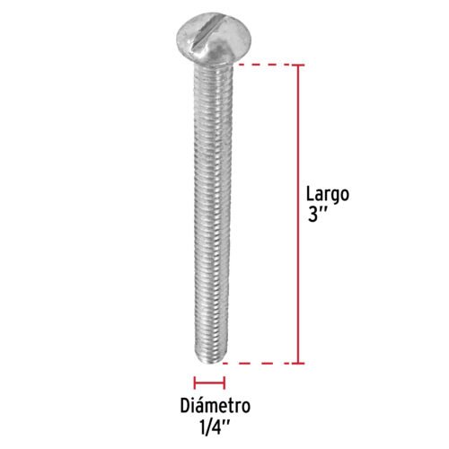 44631 - Bolsa con 50 tornillos 1/4" x 3" tipo estufa, FIERO