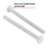446321 44632 - Bolsa con 30 tornillos 1/4" x 3-1/2" tipo máquina, FIERO
