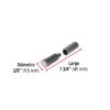 446352 44635 - Bisagra tubular soldable de 3/8", HERMEX