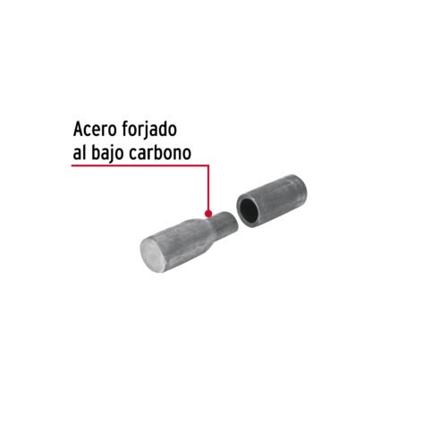 44636 - Bisagra tubular soldable de 1/2", HERMEX