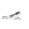 44636 - Bisagra tubular soldable de 1/2", HERMEX