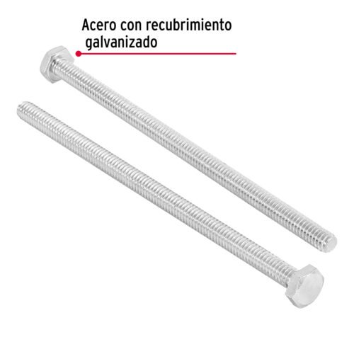 44640 - Bolsa con 25 tornillos 1/4" x 5" tipo máquina, FIERO