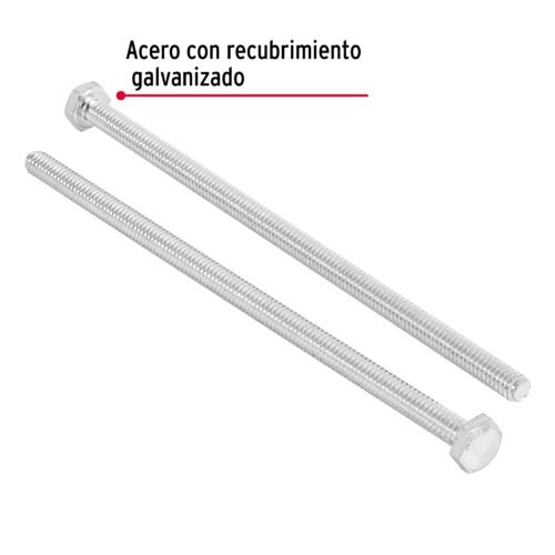 446411 44641 - Bolsa con 20 tornillos 1/4" x 6" tipo máquina, FIERO