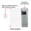 446571 44657 - Rollo malla hexagonal cal.22, 1.2x 45m, abertura 25mm, 16kg