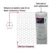 44660 - Rollo malla hexagonal cal.20, 1.5x 45m, abertura 38mm, 19kg
