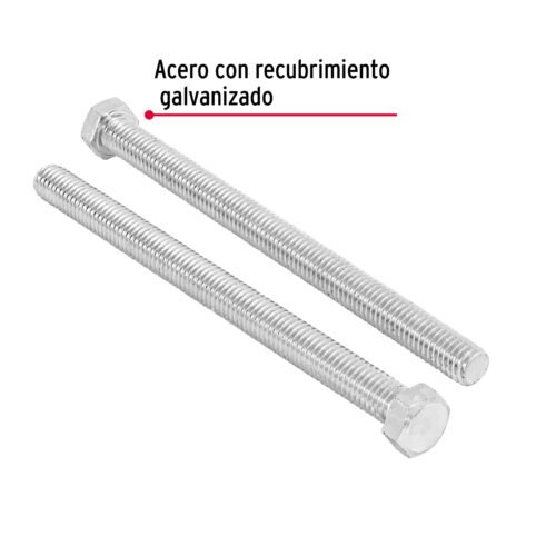 44664 - Bolsa con 10 tornillos 7/16" x 6" tipo máquina, FIERO