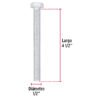 446652 44665 - Bolsa con 10 tornillos 1/2" x 4-1/2" tipo máquina, FIERO