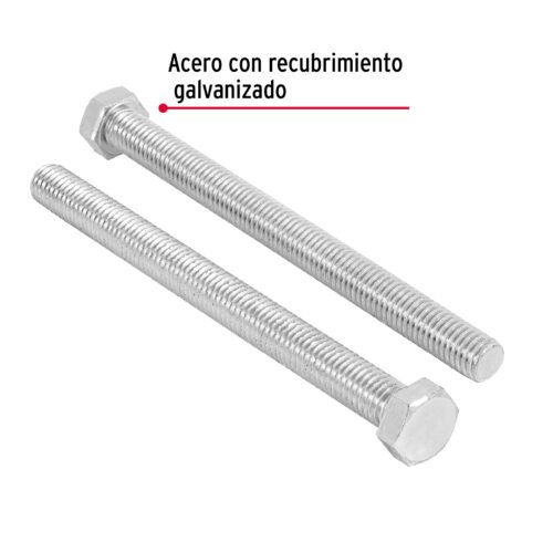 44667 - Bolsa con 8 tornillos 1/2" x 6" tipo máquina, FIERO