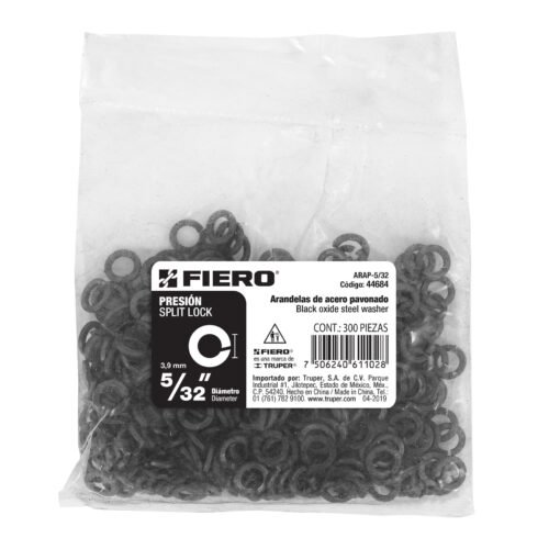 44684 - Bolsa con 300 arandelas de presión de 5/32", FIERO