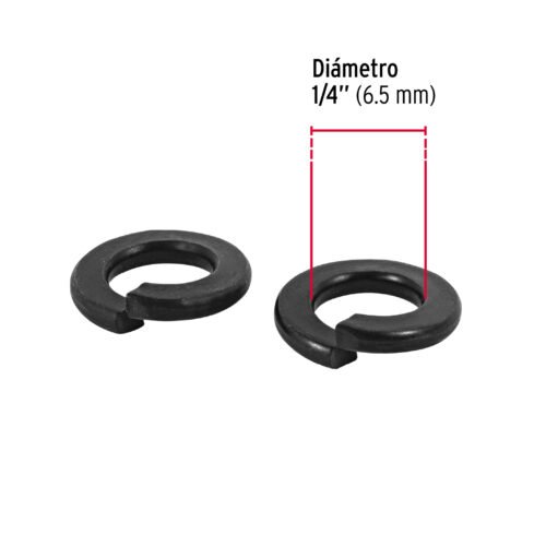 44686 - Bolsa con 200 arandelas de presión de 1/4", FIERO