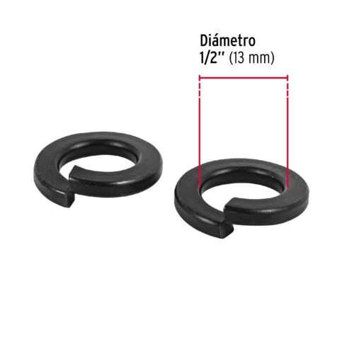 44690 - Bolsa con 100 arandelas de presión de 1/2", FIERO