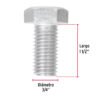 446942 44694 - Bolsa con 6 tornillos 3/4" x 1-1/2" tipo máquina, FIERO