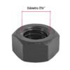 446982 44698 - Bolsa con 60 tuercas 7/16" hexagonales pavonadas, grado 5