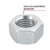 447011 44701 - Bolsa con 15 tuercas 3/4" hexagonales de acero galvanizado