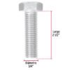 447032 44703 - Bolsa con 6 tornillos 3/4" x 2-1/2" tipo máquina, FIERO
