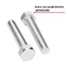 447061 44706 - Bolsa con 4 tornillos 3/4" x 4" tipo máquina, FIERO