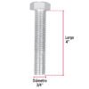447062 44706 - Bolsa con 4 tornillos 3/4" x 4" tipo máquina, FIERO
