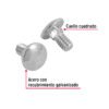 447101 44710 - Bolsa con 150 tornillos 1/4" x 1/2" tipo coche, FIERO
