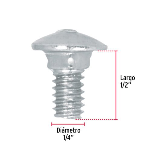 447102 44710 - Bolsa con 150 tornillos 1/4" x 1/2" tipo coche, FIERO