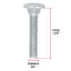 447132 44713 - Bolsa con 100 tornillos 1/4" x 1-1/4" tipo coche, FIERO