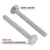 447161 44716 - Bolsa con 50 tornillos 1/4" x 2-1/2" tipo coche, FIERO