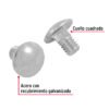 44718 - Bolsa con 100 tornillos 5/16" x 1/2" tipo coche, FIERO