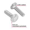 44721 - Bolsa con 60 tornillos 5/16" x 1-1/4" tipo coche, FIERO