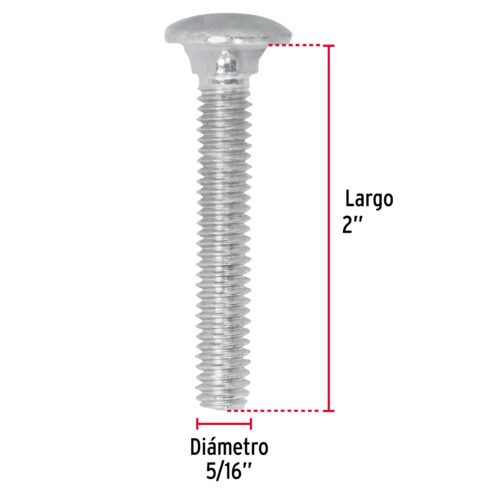 44723 - Bolsa con 80 tornillos 5/16" x 2" tipo coche, FIERO