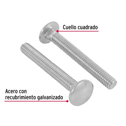 44724 - Bolsa con 60 tornillos 5/16" x 2-1/2" tipo coche, FIERO