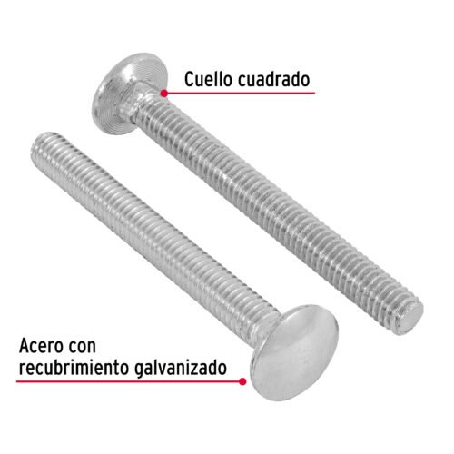 44725 - Bolsa con 60 tornillos 5/16" x 3" tipo coche, FIERO