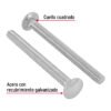 44726 - Bolsa con 50 tornillos 5/16" x 3-1/2" tipo coche, FIERO