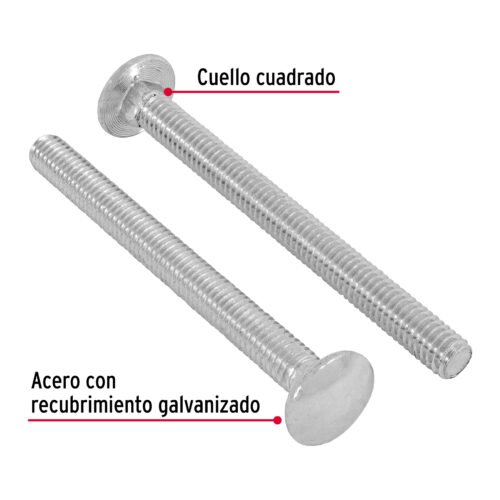 44726 - Bolsa con 50 tornillos 5/16" x 3-1/2" tipo coche, FIERO
