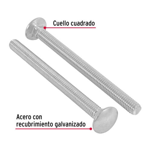 44727 - Bolsa con 50 tornillos 5/16" x 4" tipo coche, FIERO