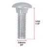447302 44730 - Bolsa con 40 tornillos 3/8" x 1-1/4" tipo coche, FIERO
