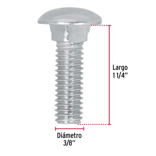 447302 44730 - Bolsa con 40 tornillos 3/8" x 1-1/4" tipo coche, FIERO