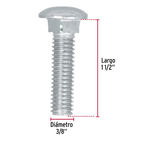 44731 - Bolsa con 70 tornillos 3/8" x 1-1/2" tipo coche, FIERO