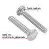 44733 - Bolsa con 50 tornillos 3/8" x 2-1/2" tipo coche, FIERO