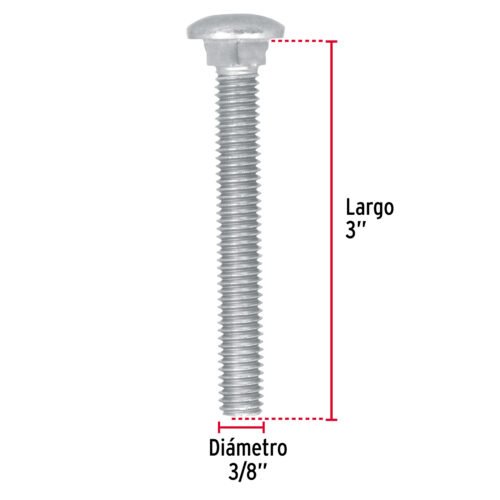 447342 44734 - Bolsa con 40 tornillos 3/8" x 3" tipo coche, FIERO